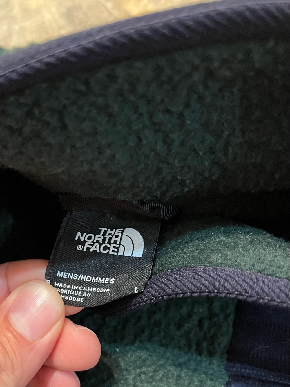 The North Face Sherpa Fleece Jacket Men’s Large Scarab Green Snap Button - Picture 3 of 7